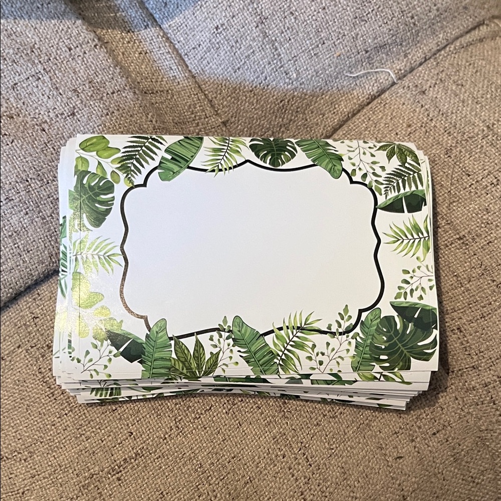 Tropical Leaf Display Labels (50)